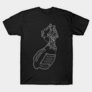 John Silver White Outline T-Shirt